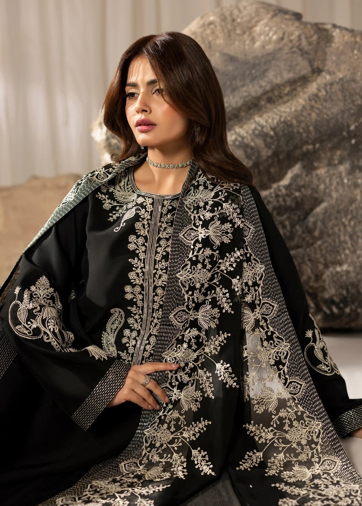 Jamnii | Silk Atelier Pret 26 | MIDNIGHT BOW, image 8