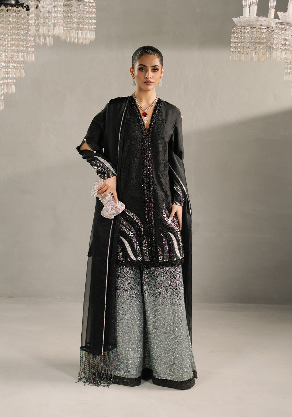 Zarqash | Silk Edit | ZQS 022 LEILA -  Zarqash Ladies Clothes - Original Designer Dress - House of Maryam