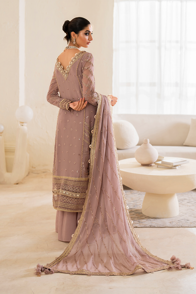 Iznik | Chinnon Chiffon | CC-48 Embroidered Chiffon -  Iznik Formal - Original Designer Dress - House of Maryam