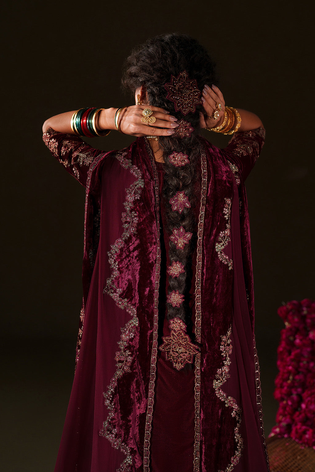 Iznik | Velvet 25 | IV-71 Embroidered Velvet, image 7