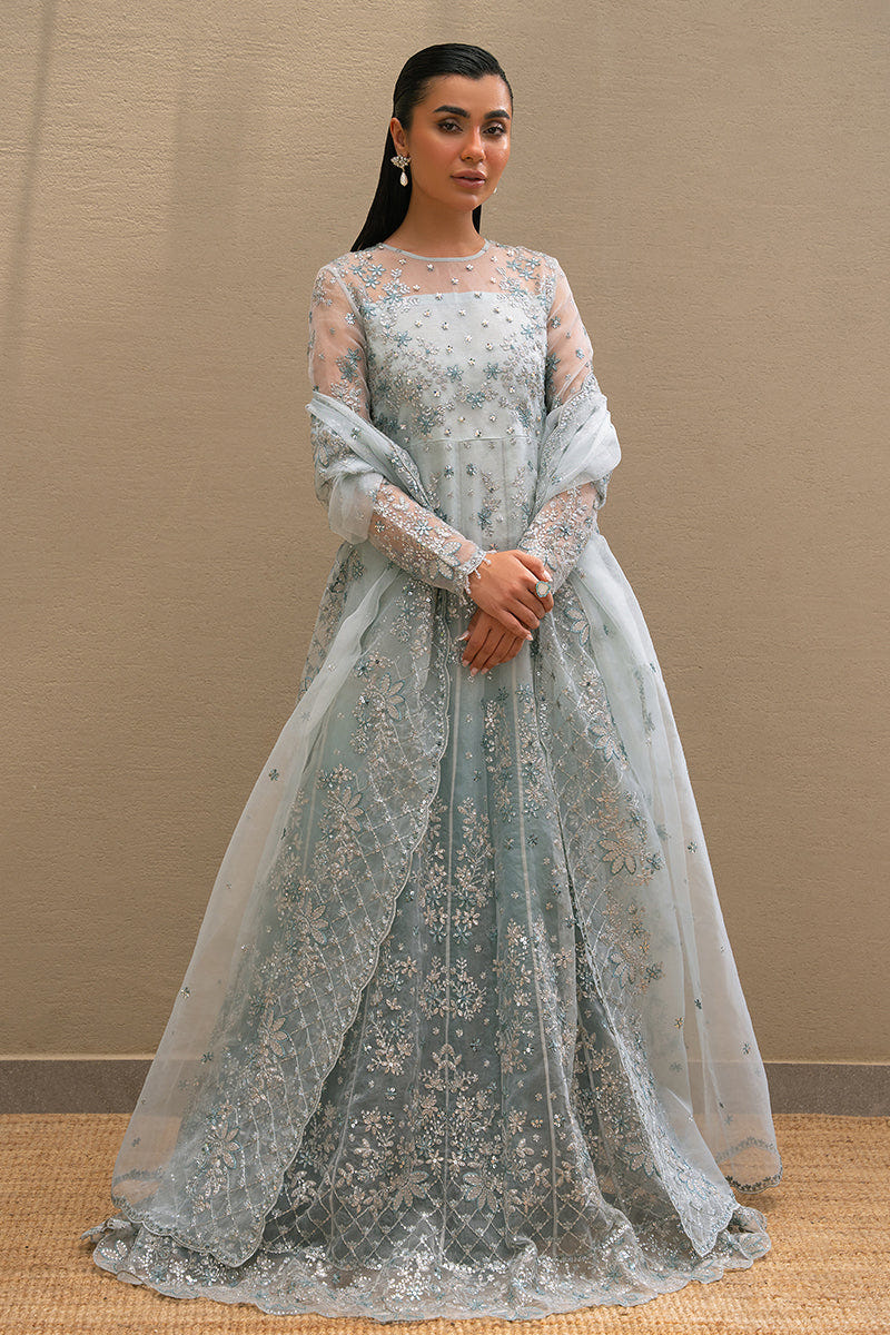 Cross Stitch | Wedding Collection 24 | SAFFRON CHARM -  Cross Stitch Formal - Original Designer Dress - House of Maryam
