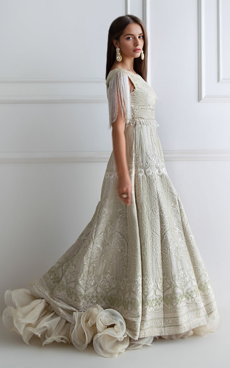 Threads and Motifs | Formal Dresses 25 | Embroidered Blouse With Lehenga-5