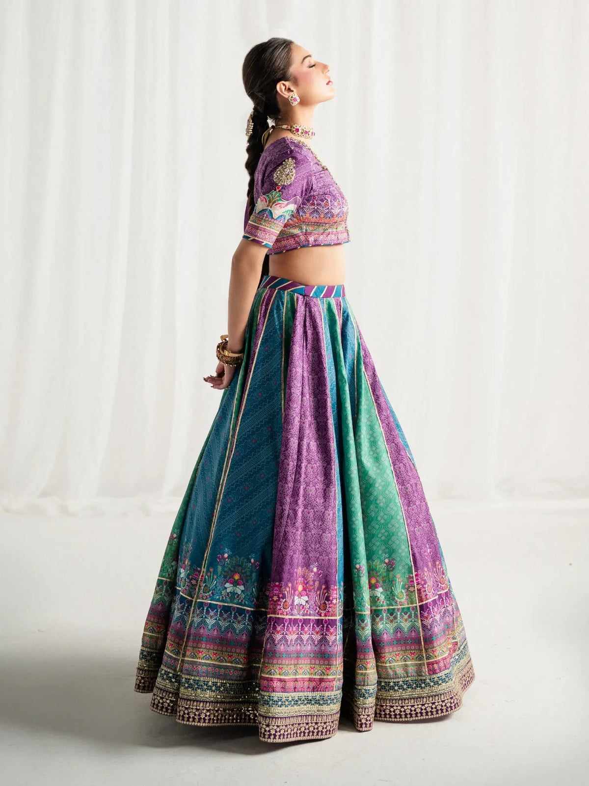 Gulaal | Aira Printed Silk | Mosaic Muse, image 2