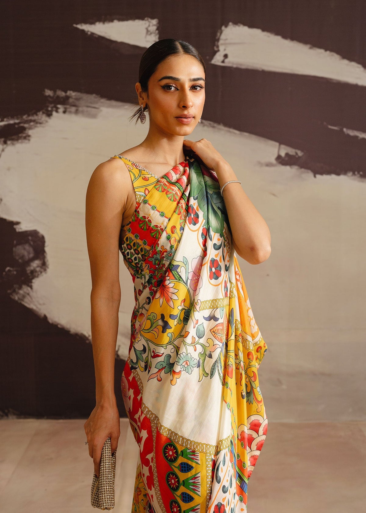 Mahgul | Eye of Cemal | Tangerine Dance -  Mahgul Ladies Clothes - Original Designer Dress - House of Maryam