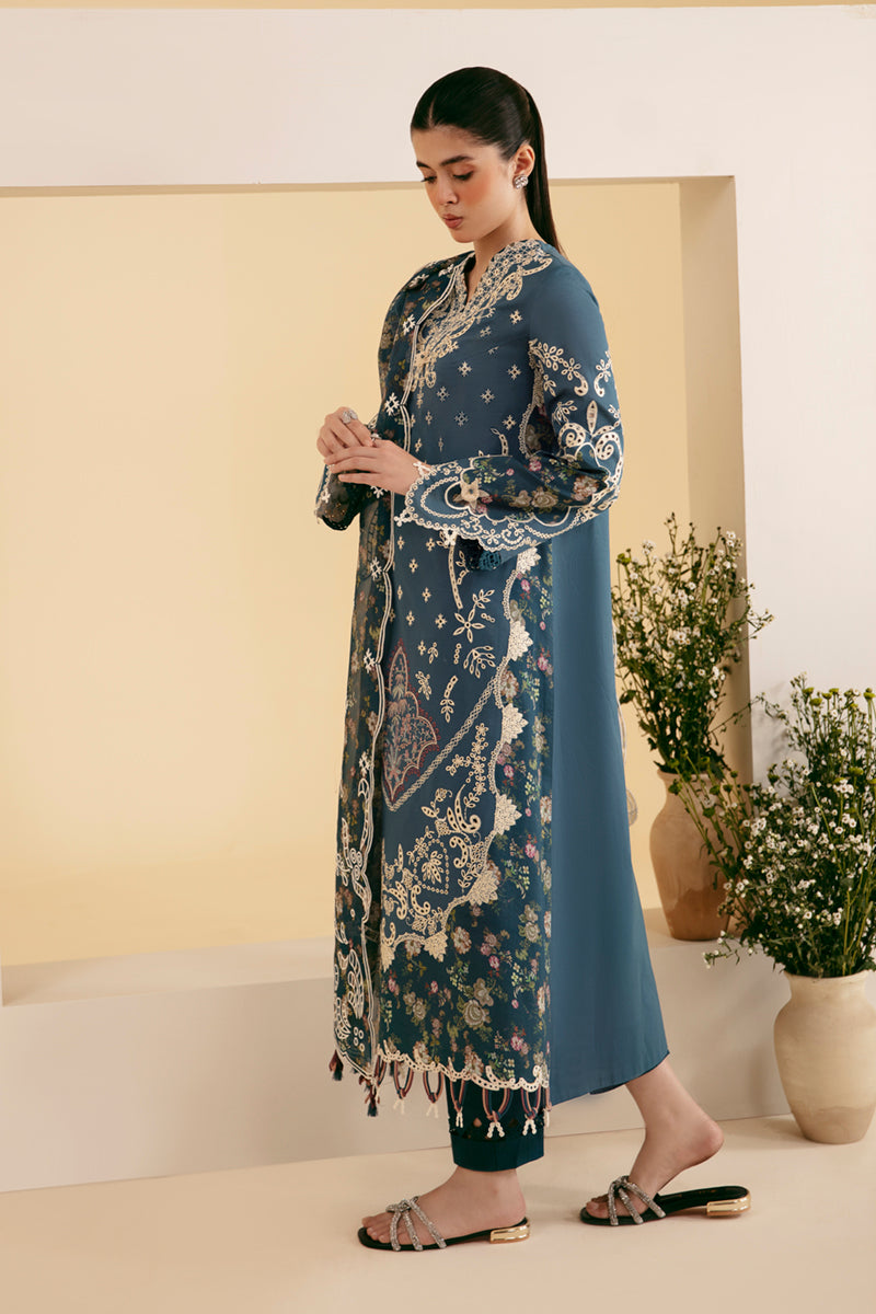 Qalamkar | Qlinekari Luxury Lawn | SQ-05 ELA by Designer Qalamkar - House of Maryam - Pakistani Designer Ethnic Wear in {{ shop.shopifyCountryName }}