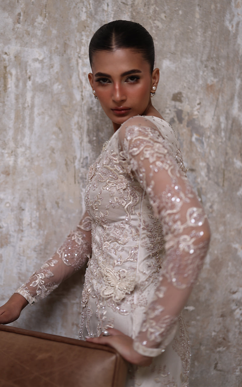 Threads and Motifs | Formal Dresses 25 | Net Embroidered Dress, image 3