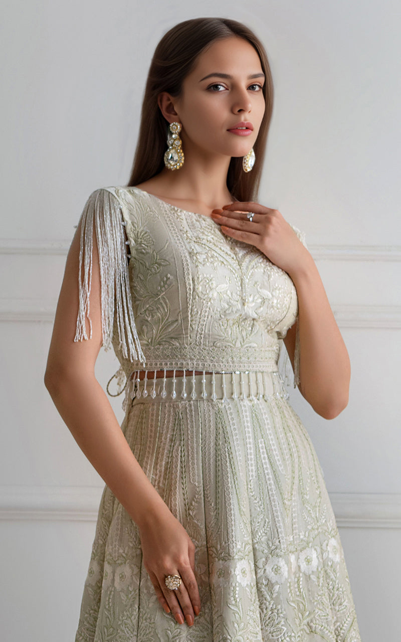 Threads and Motifs | Formal Dresses 25 | Embroidered Blouse With Lehenga, image 3