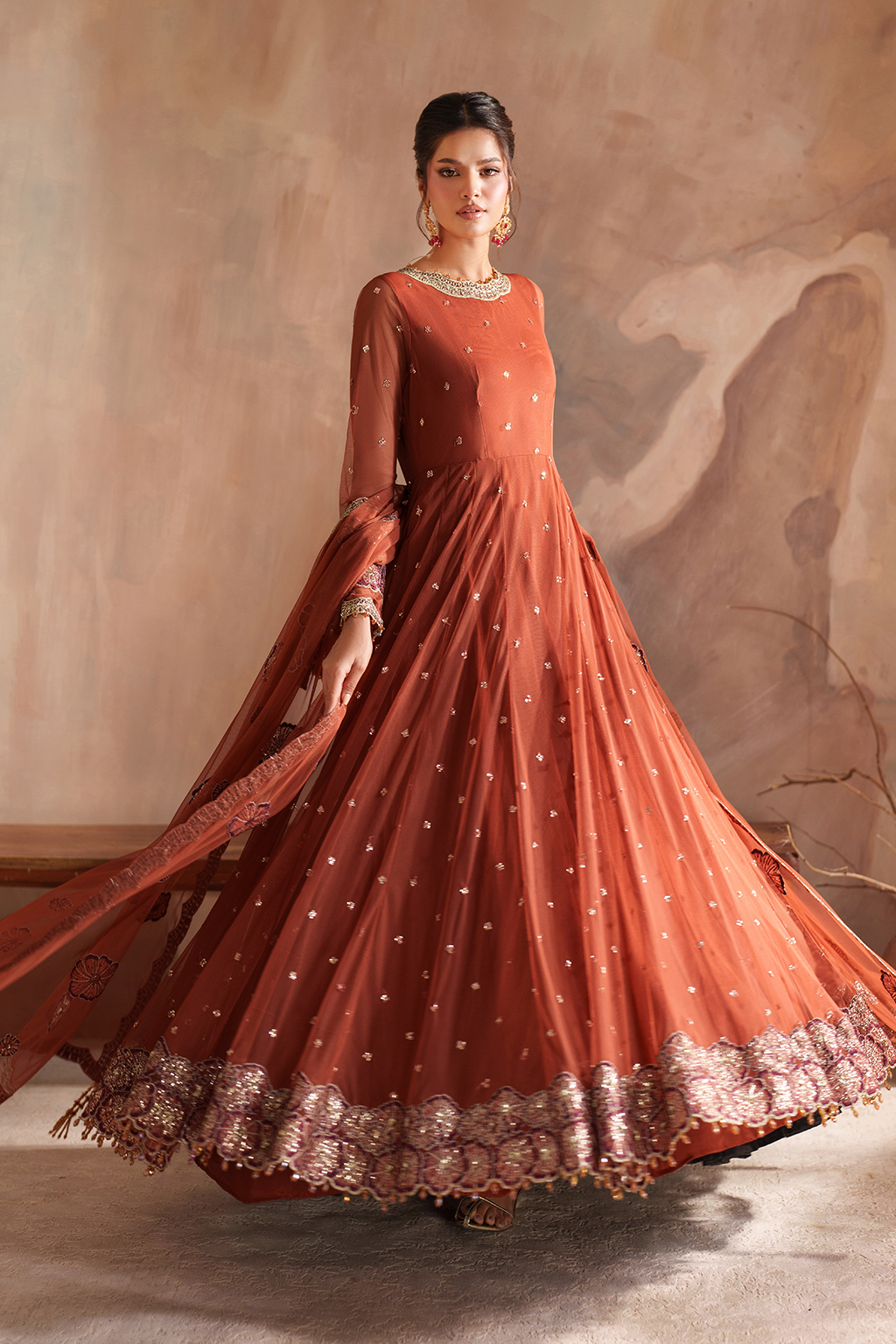 Iznik I Festive Formal I CC-78 Embroidered Net -  Iznik Ladies Clothes - Original Designer Dress - House of Maryam