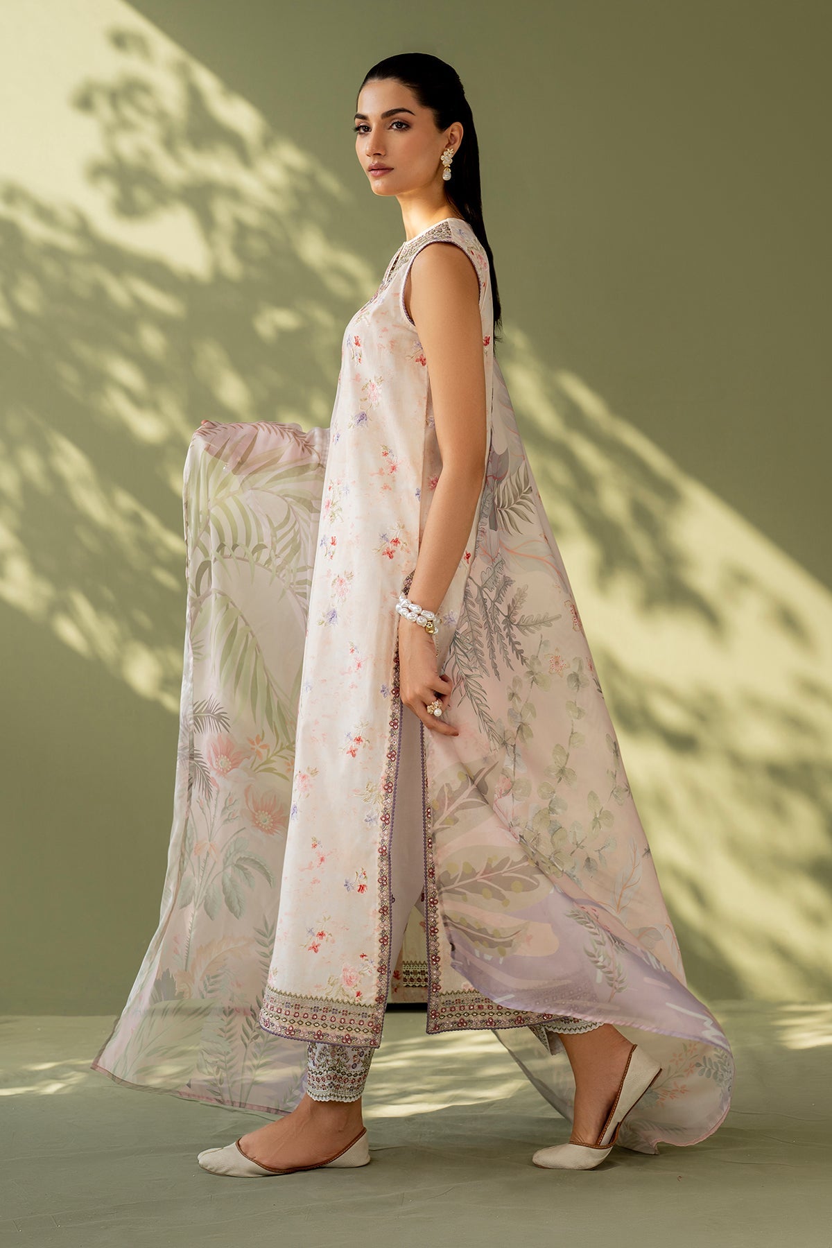 Baroque | Eid Printique | EMBROIDERED PRINTED LAWN UF-4169 -  Baroque Ladies Clothes - Original Designer Dress - House of Maryam
