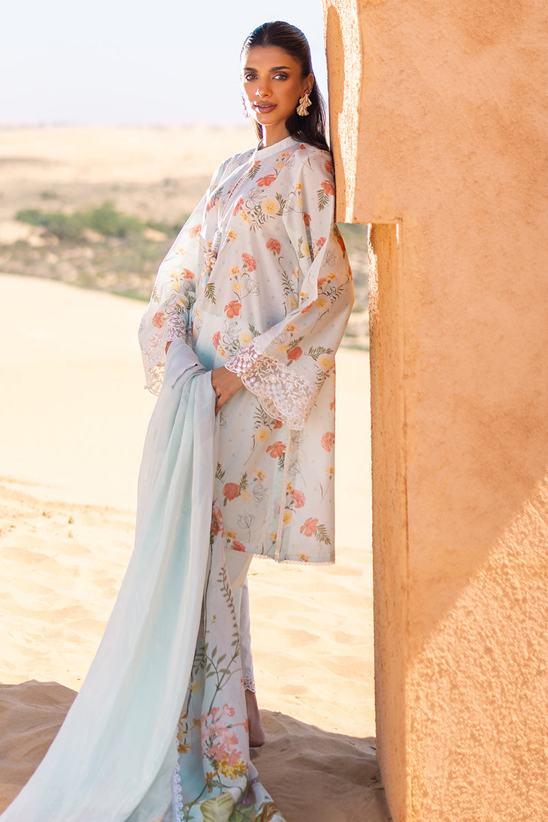 Cross Stitch | Eid Lawn 24 | AQUA GLAZE -  Cross Stitch Luxury -  House of Maryam