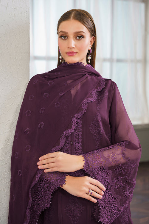 Baroque | Luxury Pret 24 | CHIFFON UF-519 -  Baroque Luxury - Original Designer Dress - House of Maryam