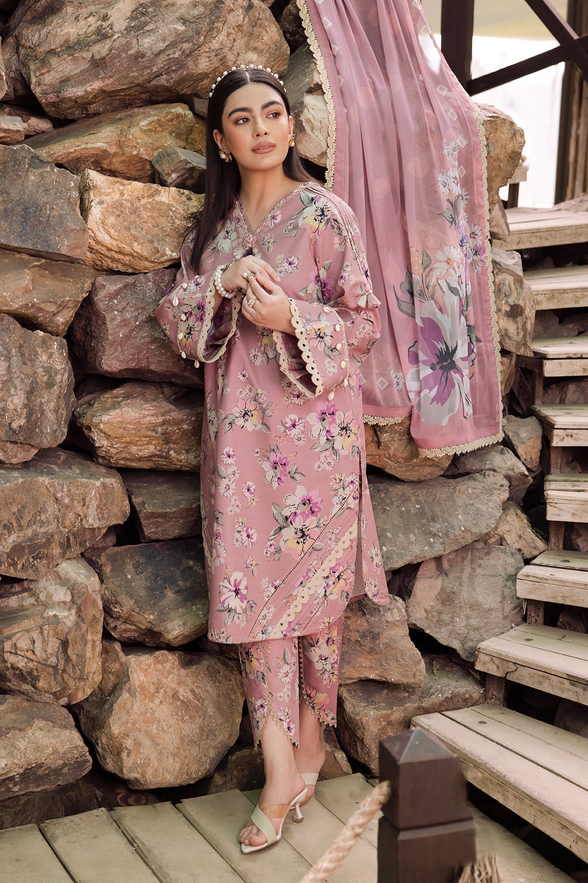 Alizeh | Sheen Lawn Prints 24 | CAMELIA -  Alizeh Casuals - Original Designer Dress - House of Maryam