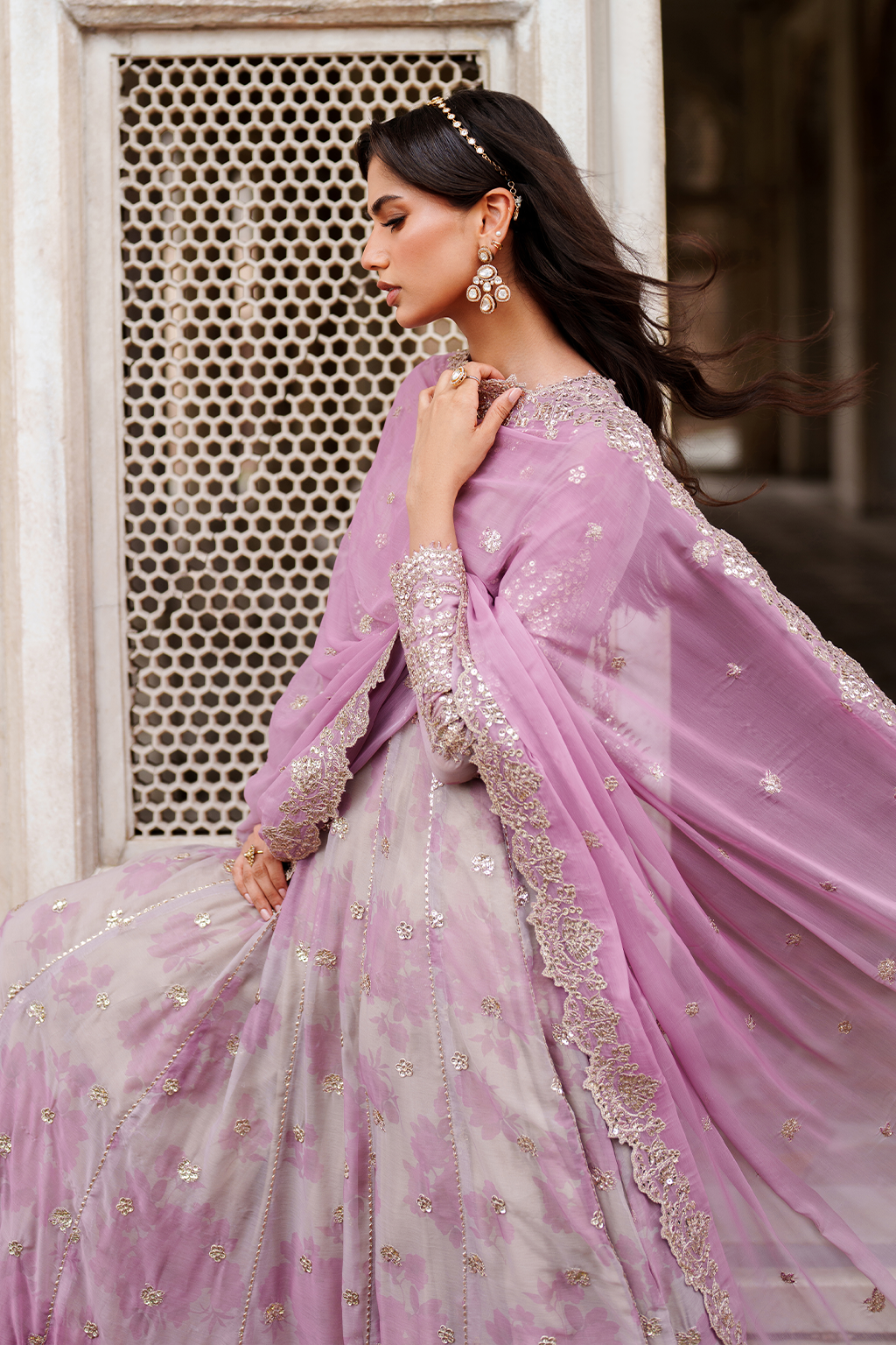 Iznik | Festive Formal | UE-555 Printed Chiffon-3