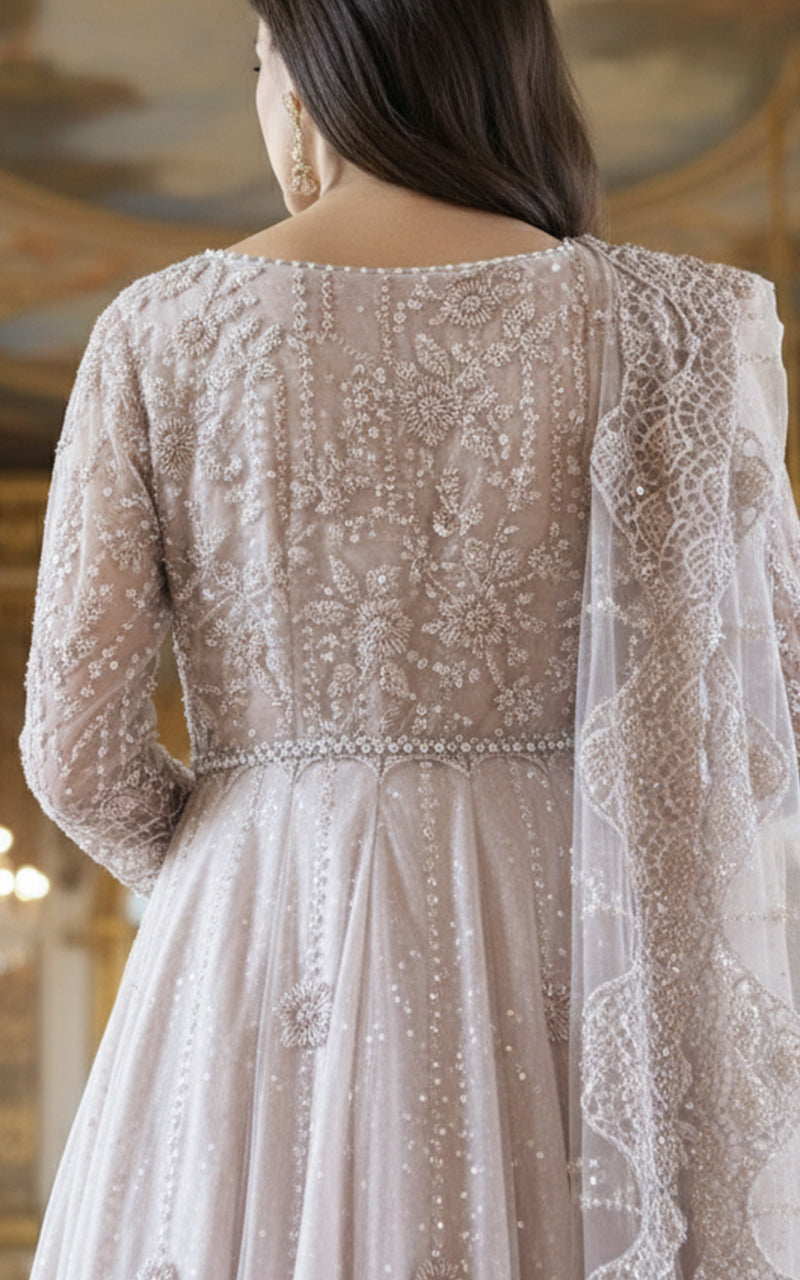 Threads and Motifs | Formal Dresses 25 | Net Embroidered Maxi, image 3