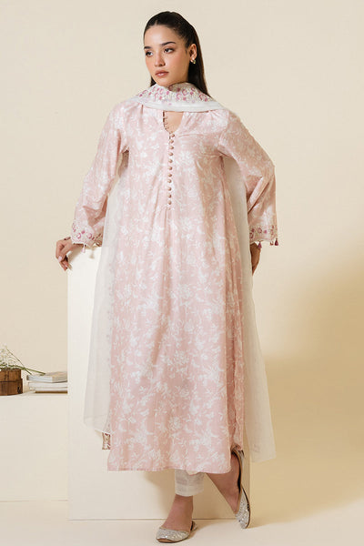 Cross Stitch | Exclusive Pret | Petal Pink-2 PC (Shirt & Dupatta)