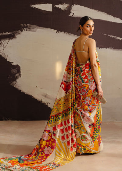Mahgul | Eye of Cemal | Tangerine Dance -  Mahgul Ladies Clothes - Original Designer Dress - House of Maryam