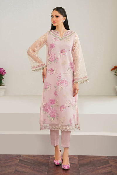 Baroque | Velvet Formals | ORGANZA UF-520 -  Baroque Ladies Clothes - Original Designer Dress - House of Maryam