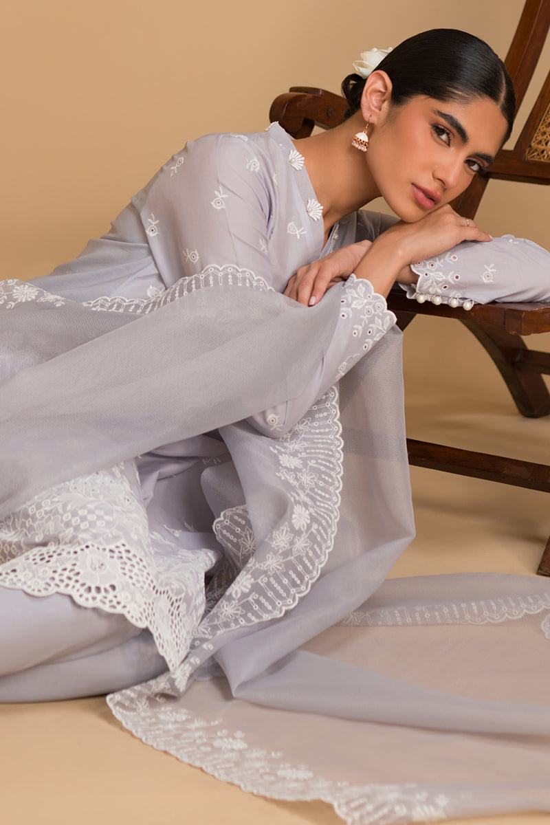 Cross Stitch | Chikankari Lawn Collection | P-05 by Cross Stitch - House of Maryam