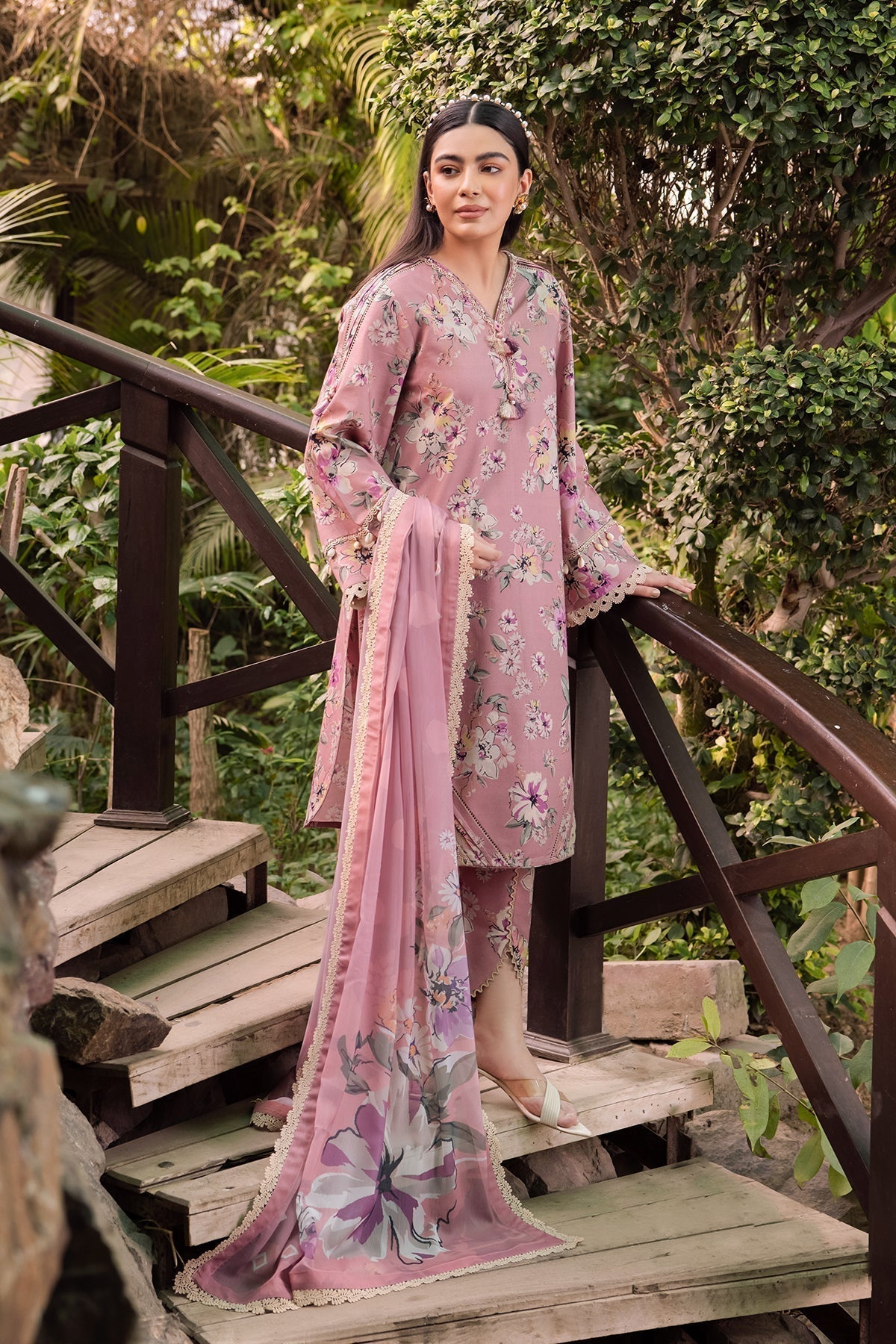 Alizeh | Sheen Lawn Prints 24 | CAMELIA by Designer Alizeh - House of Maryam - Pakistani Designer Ethnic Wear in {{ shop.shopifyCountryName }}