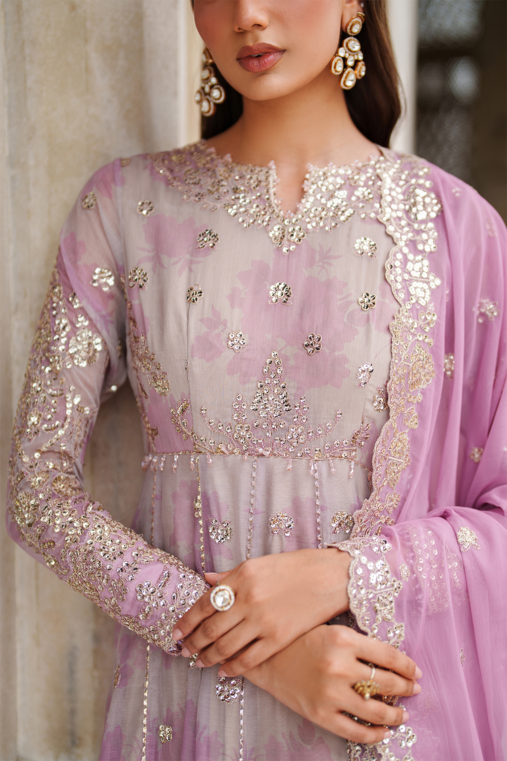 Iznik | Festive Formal | UE-555 Printed Chiffon-4