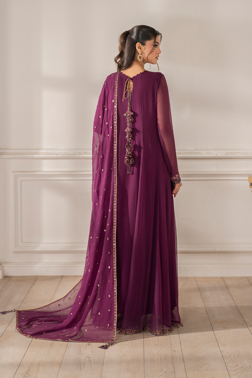Iznik I Festive Formal I UE-480 Embroidered Chiffon -  Iznik Ladies Clothes - Original Designer Dress - House of Maryam