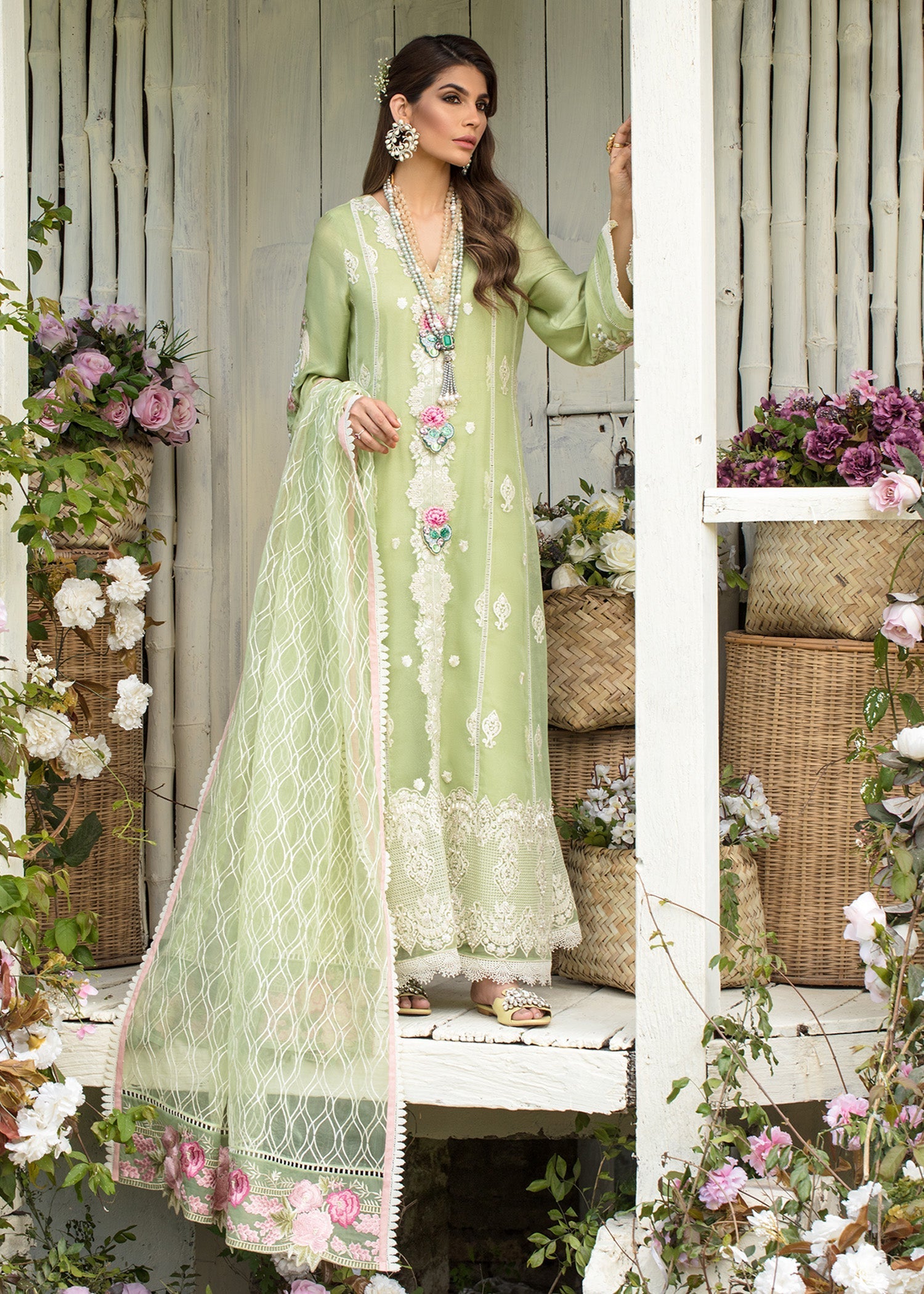 Saira Shakira | Luxury Pret | Mint Delight -  Saira Shakira Ladies Clothes - Original Designer Dress - House of Maryam