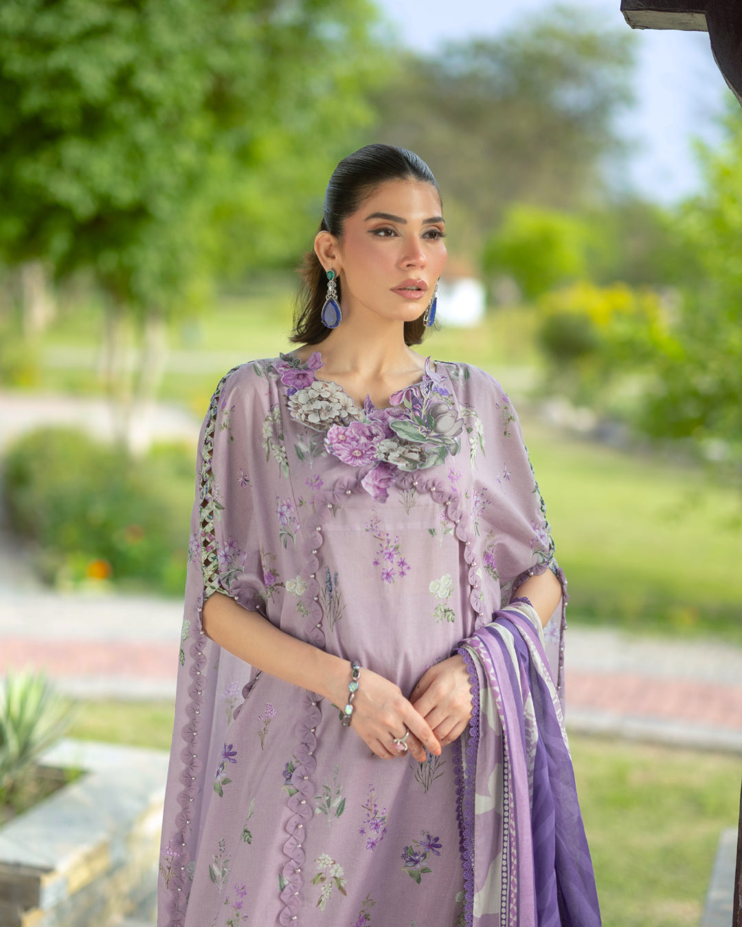 Elaf Premium | Bridgerton Prints 26 | EPB-6A LILAC GARDEN-5
