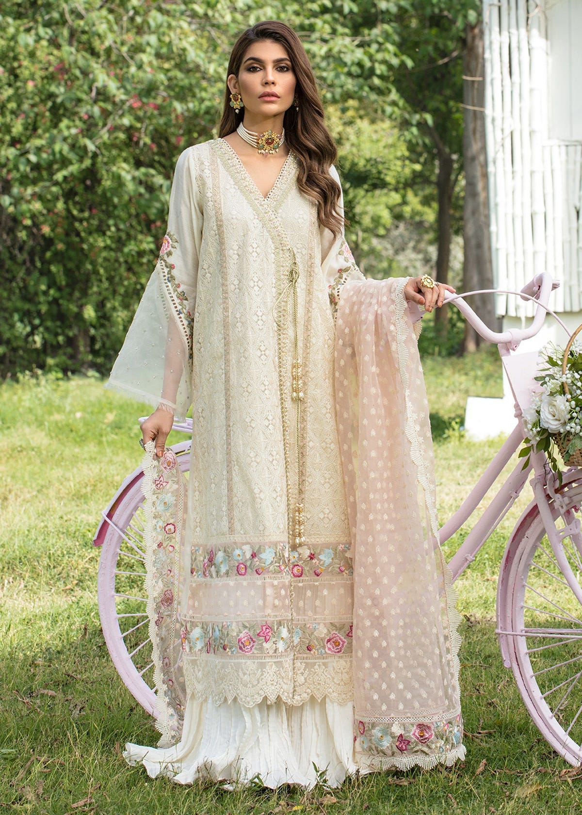 Saira Shakira | Luxury Pret | Blooming Jasmine -  Saira Shakira Ladies Clothes - Original Designer Dress - House of Maryam