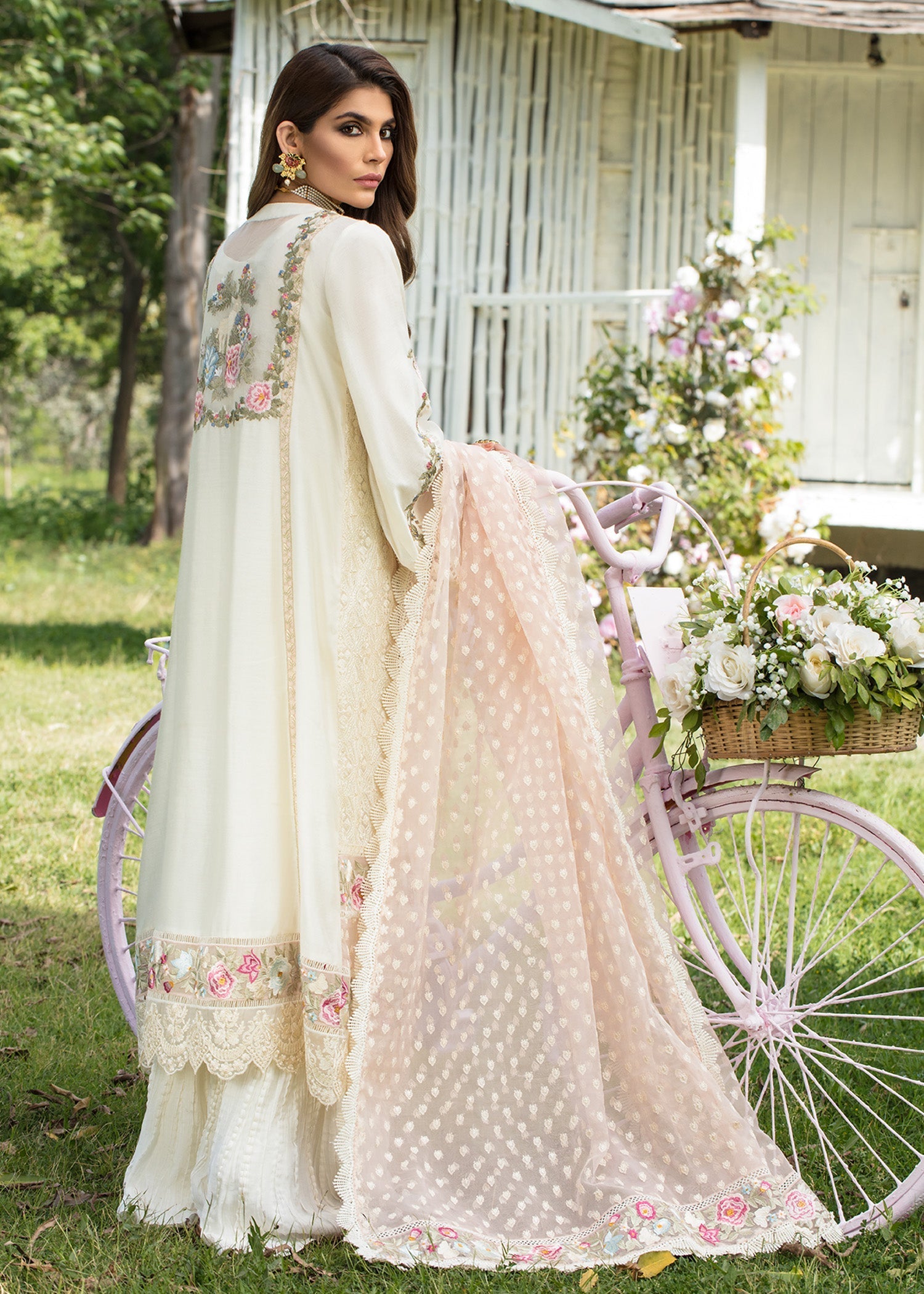 Saira Shakira | Luxury Pret | Blooming Jasmine -  Saira Shakira Ladies Clothes - Original Designer Dress - House of Maryam