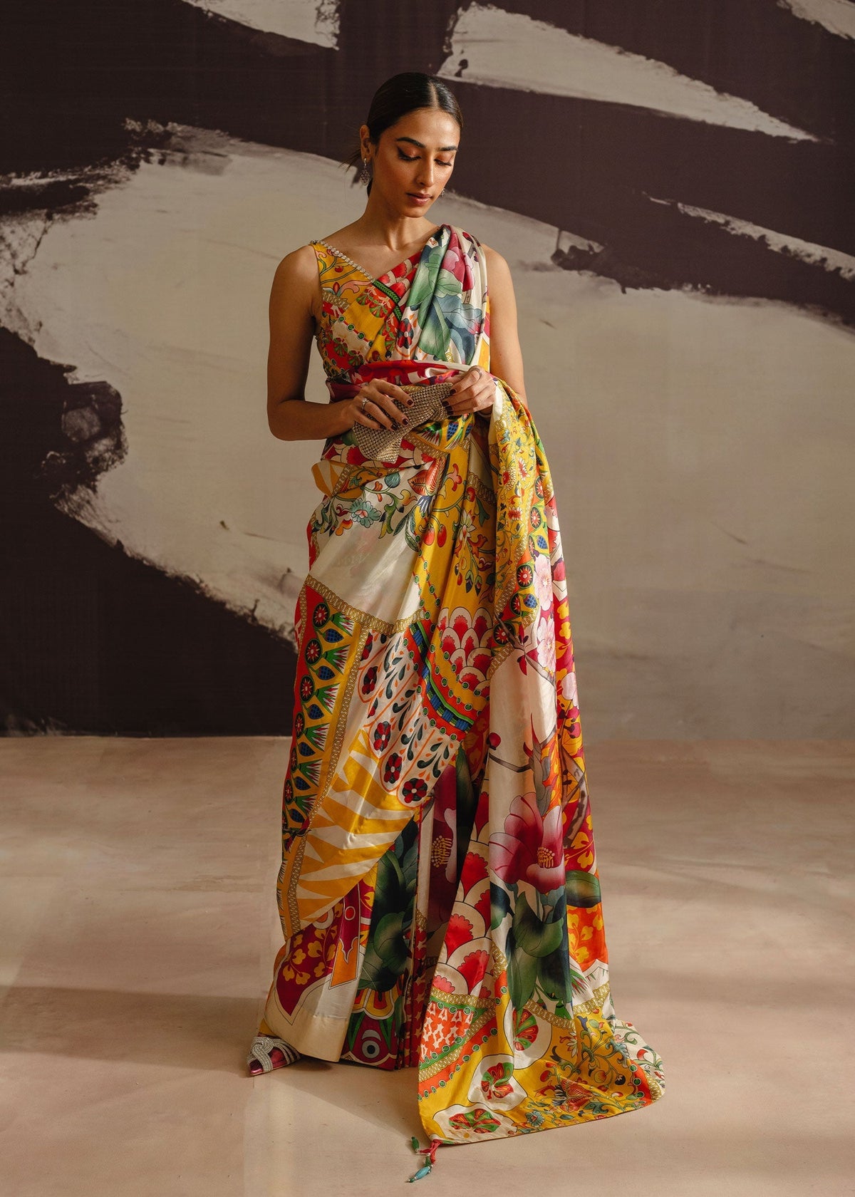 Mahgul | Eye of Cemal | Tangerine Dance -  Mahgul Ladies Clothes - Original Designer Dress - House of Maryam