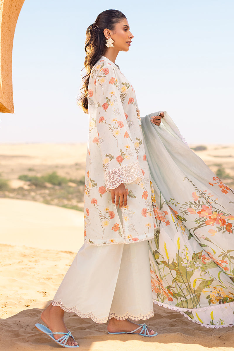 Cross Stitch | Eid Lawn 24 | AQUA GLAZE -  Cross Stitch Luxury - Original Designer Dress - House of Maryam