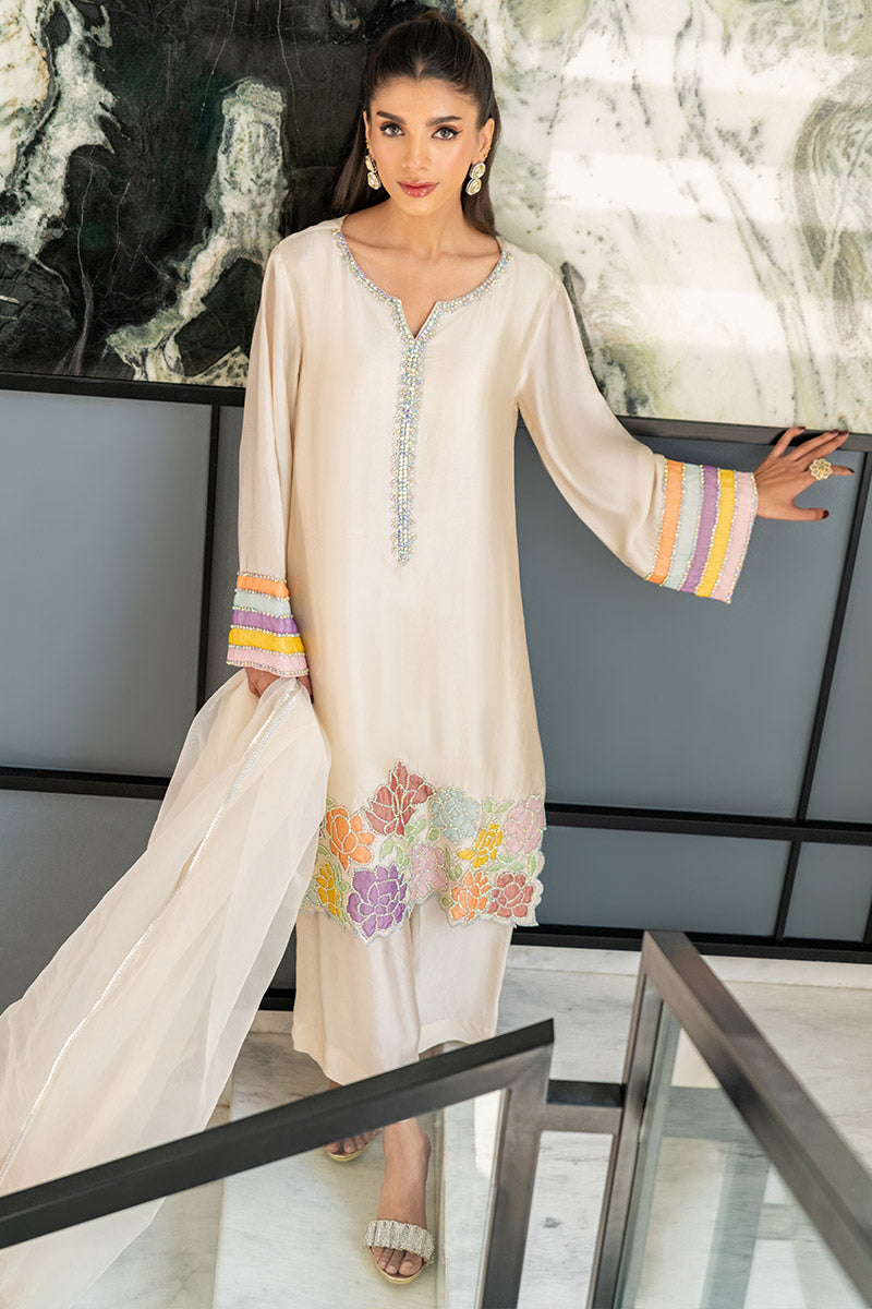 Chic Ophicial | Celenia Pret | Ivory Rose -  Chic Ophicial Ladies Clothes -  House of Maryam