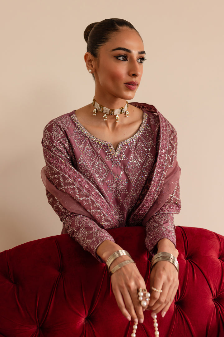 Batik | Reception Luxe Edit | Blush Mauve -  Batik Ladies Clothes - Original Designer Dress - House of Maryam