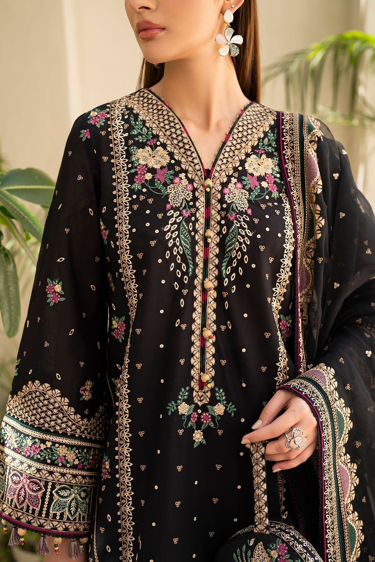 Jazmin | Irish Lawn SS 24 | D4 -  Jazmin Luxury - Original Designer Dress - House of Maryam