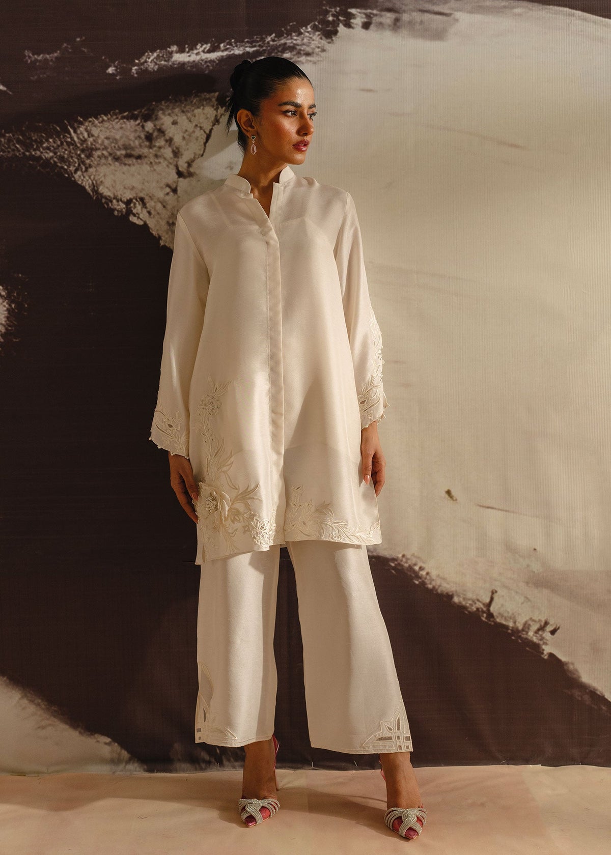 Mahgul | Eye of Cemal | Misty Floral -  Mahgul Ladies Clothes - Original Designer Dress - House of Maryam