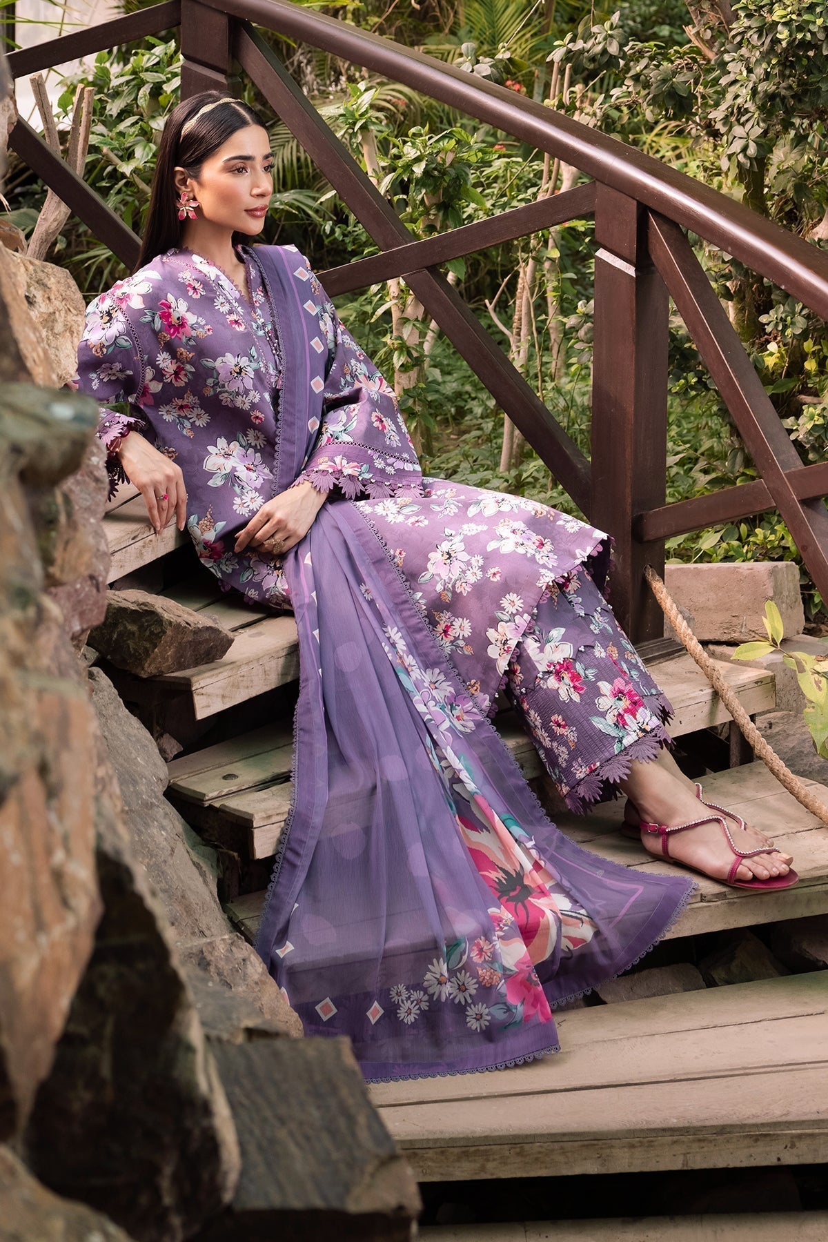 Alizeh | Sheen Lawn Prints 24 | INDIGO -  Alizeh Casuals - Original Designer Dress - House of Maryam
