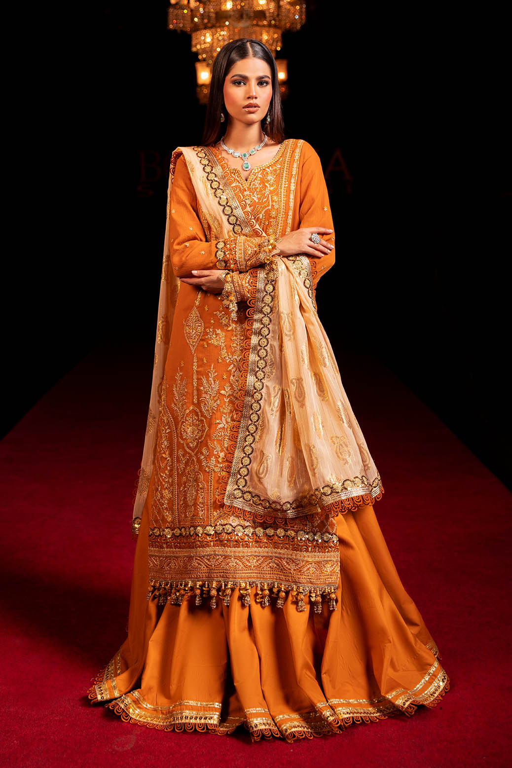 Bonanza Satrangi | Mirzeta 3 Pc (6W24CD3P08) -  Bonanza Satrangi Unstitched - Original Designer Dress - House of Maryam