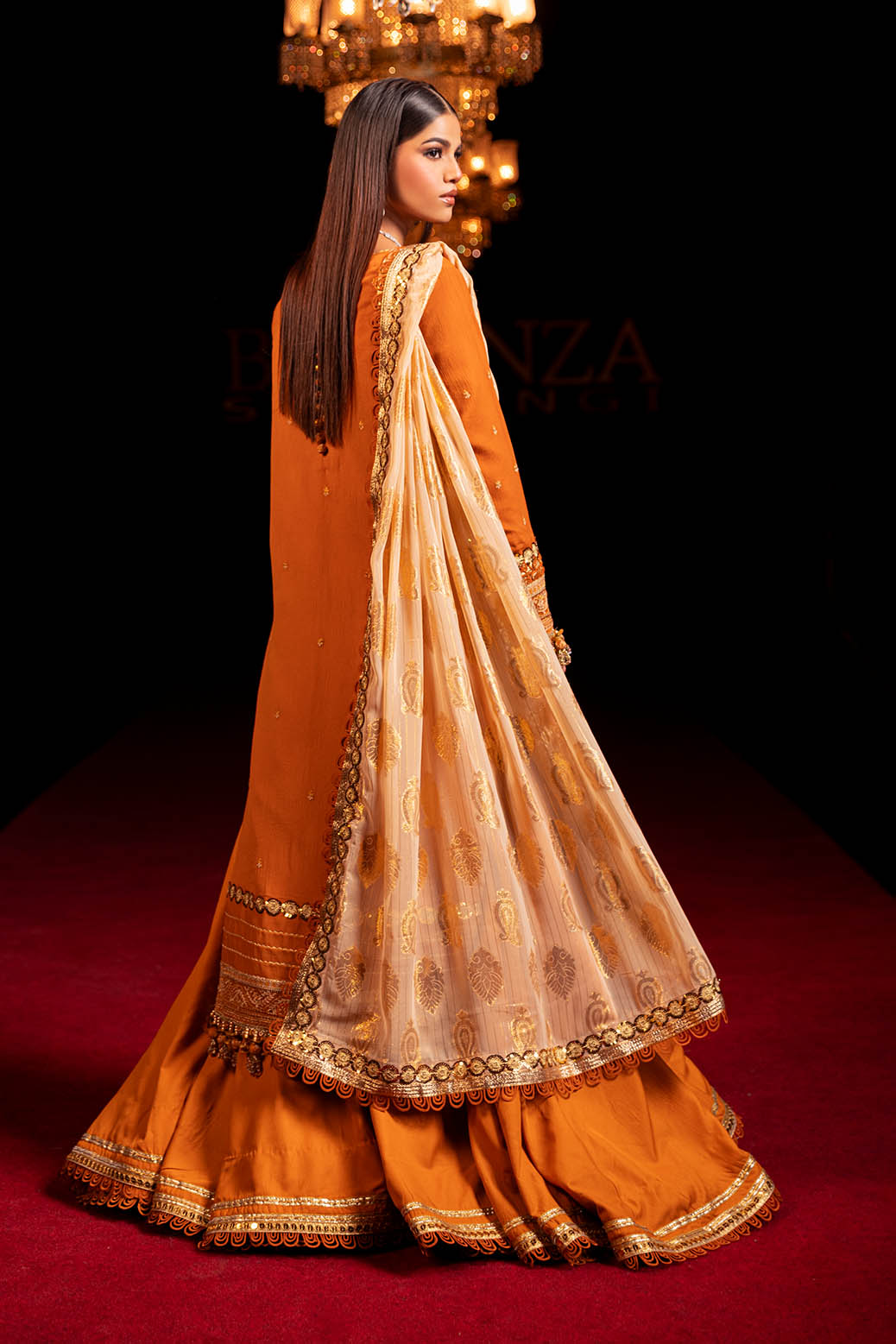 Bonanza Satrangi | Mirzeta 3 Pc (6W24CD3P08) -  Bonanza Satrangi Unstitched - Original Designer Dress - House of Maryam