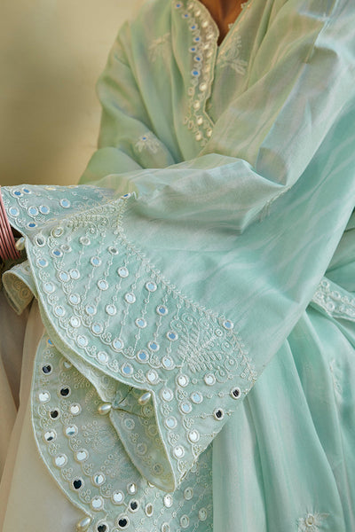 Cross Stitch | Premium Lawn 24 | WHISPER MINT -  Cross Stitch Formal - Original Designer Dress - House of Maryam