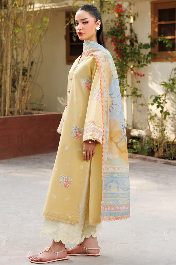 Farasha | Summer Weaves Embroidered Lawn | Sunlit Mellow -  Farasha Ladies Clothes - Original Designer Dress - House of Maryam