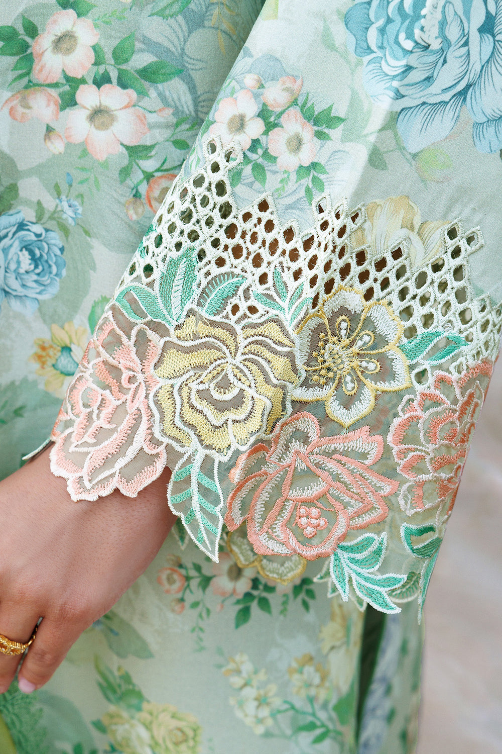 Farasha | Printed Essentials | Mint Bloom -  Farasha Ladies Clothes - Original Designer Dress - House of Maryam