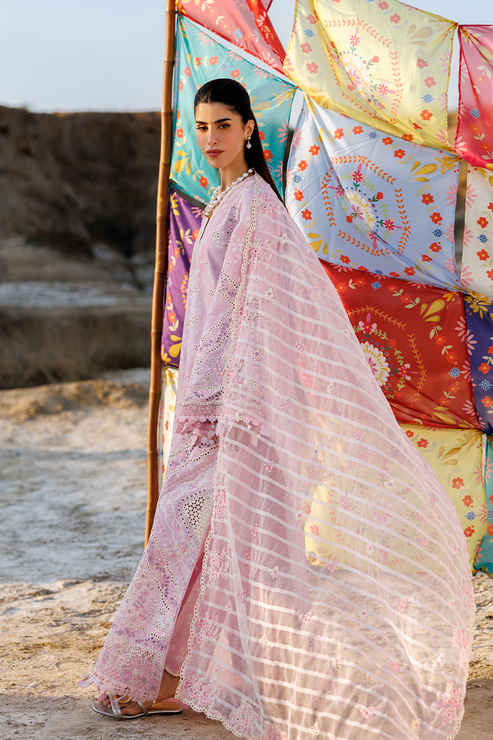 Emaan adeel | Sunlit Groove Luxury Lawn 26 | SUMMER SORBET