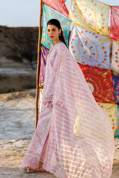 Emaan adeel | Sunlit Groove Luxury Lawn 26 | SUMMER SORBET