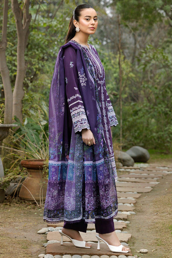 Farasha | Summer Weaves Embroidered Lawn | Regal Iris -  Farasha Ladies Clothes - Original Designer Dress - House of Maryam