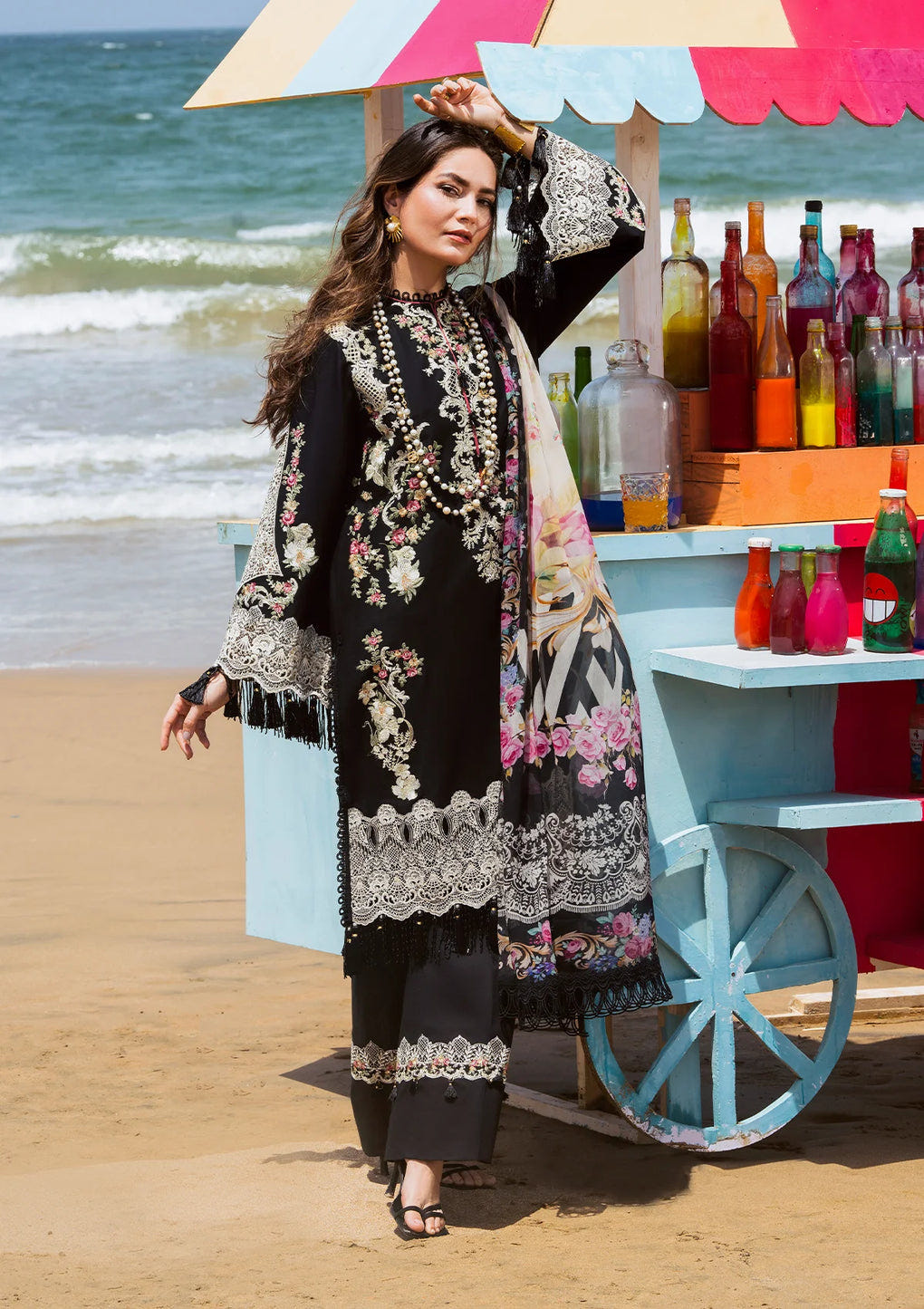 Elaf Premium | Hai Kuch Festive Lawn 24 | EHK-09 Nafees -  Elaf Premium Luxury - Original Designer Dress - House of Maryam