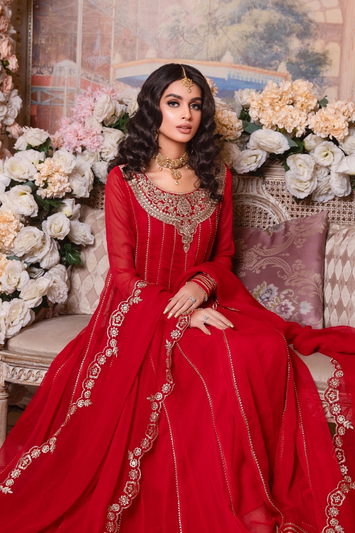Hania & Umaimaz | Festive Collection | Surkh -  Hania & Umaima  - Original Designer Dress - House of Maryam