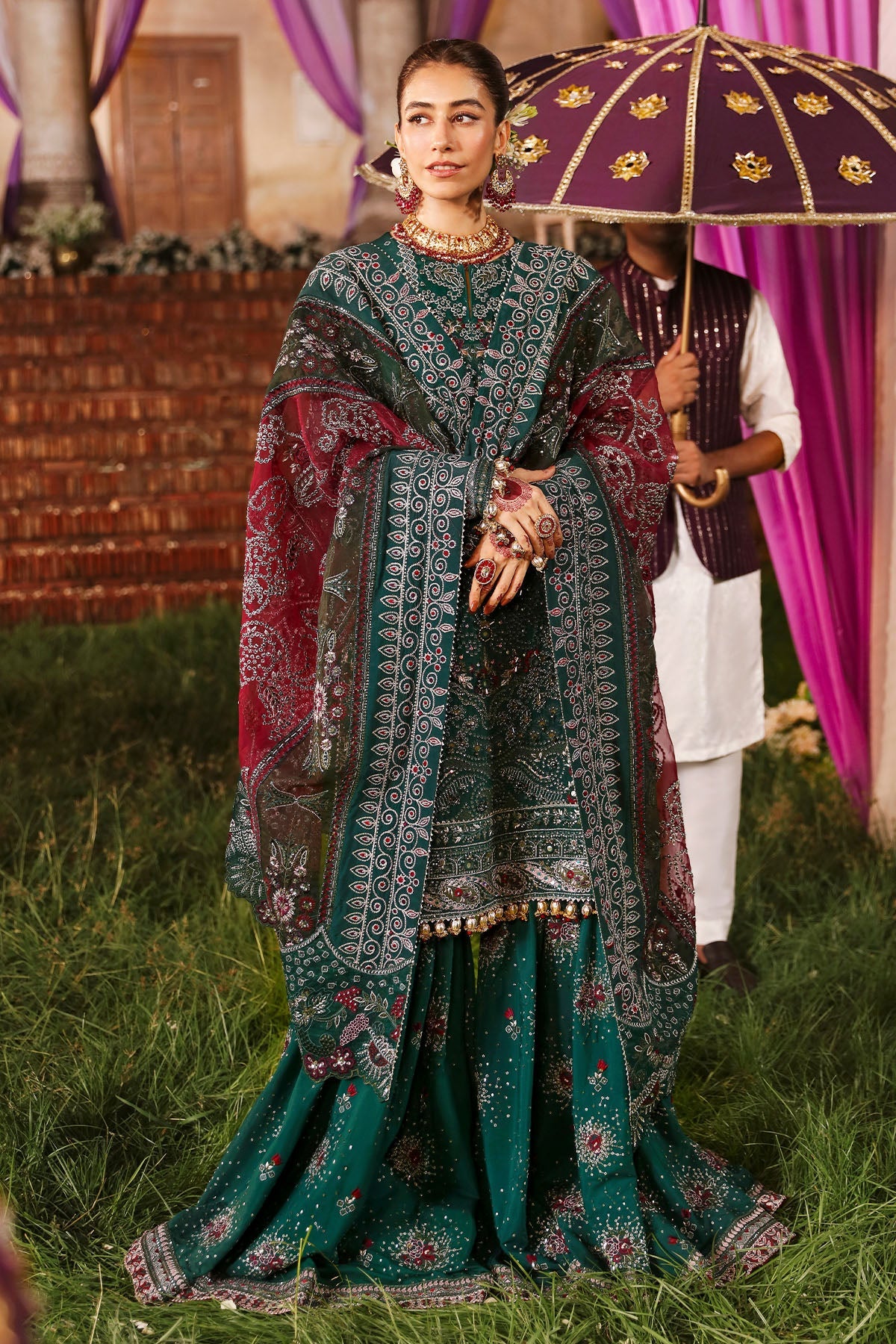Nureh | Jhoomro 25' | NL-68 SHADMANI -  Nureh jhoomro 25 - Original Designer Dress - House of Maryam