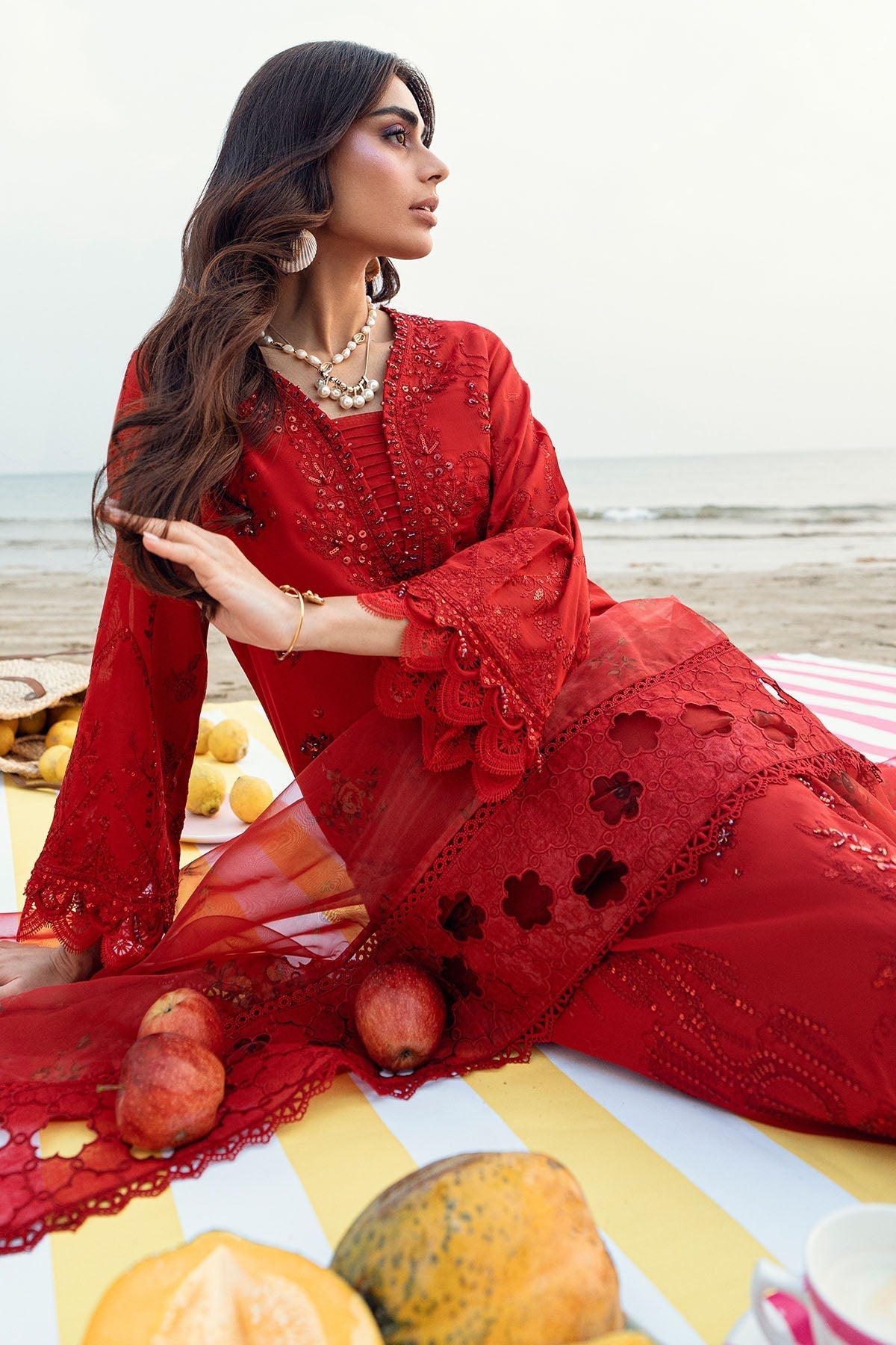 Nureh | Khuwab Luxury Lawn | NE-147 -  Nureh Ladies Clothes - Original Designer Dress - House of Maryam