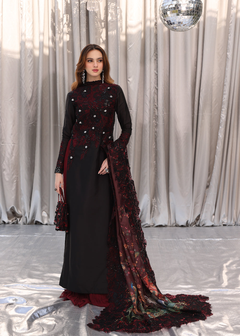 Musferah Saad | Moonlit Glam | Crimson Noir