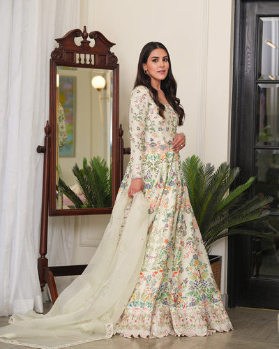 Faiza Saqlain | Lenora Luxury Pret | Floretta -  Faiza Saqlain Formal - Original Designer Dress - House of Maryam